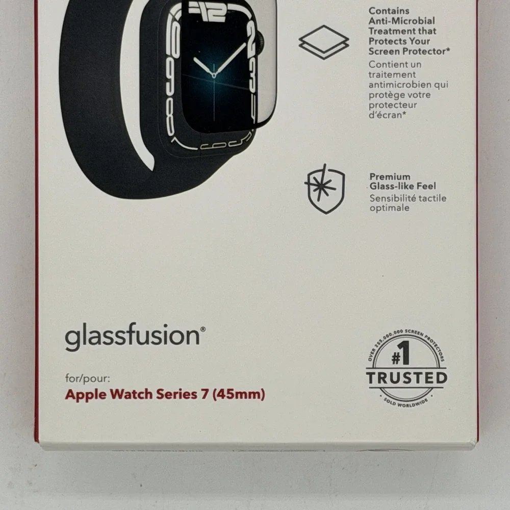 Zagg InvisibleShield GlassFusion Screen Protector Apple Watch Series 7 45mm Seal